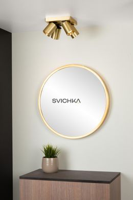 Потолочный точечный светильник Lucide NIGEL LED Dim to warm GU10 4x5W 2200K/3000K Matt Gold / Brass