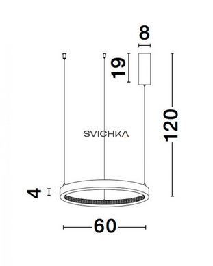 Підвісний світильник Nova luce PRESTON 60 Black