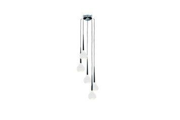 Підвісний світильник Azzardo MD1289-5WH AGA 5 pendant white (AZ1071), Чорний, Білий