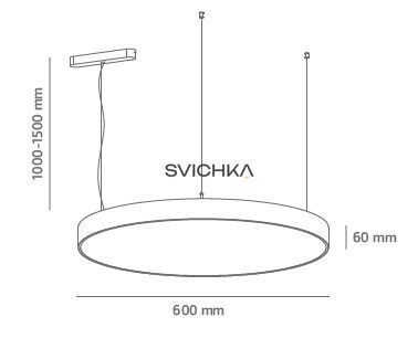 Підвісний світильник Barvanor UMBRELLA, 600 мм, 3000K, White