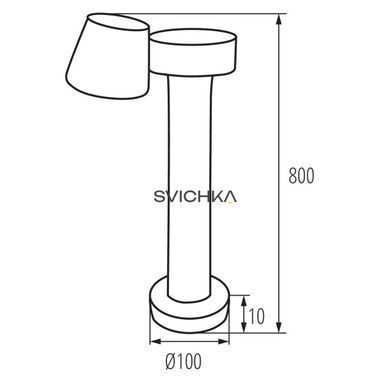 Столбик Kanlux DROMI LED 80 7W-GR