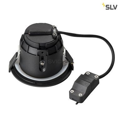 VARU QPAR51 DL, outdoor recessed ceiling light, black, IP20/65