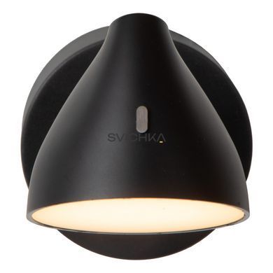 Настенный светильник Lucide MILNE LED Dim. 1x8W 2700K Black