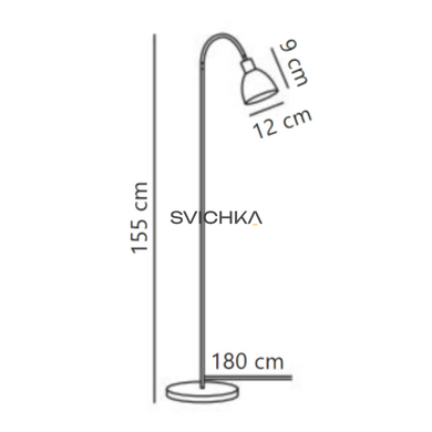 Торшер Nordlux Ray 1, Black