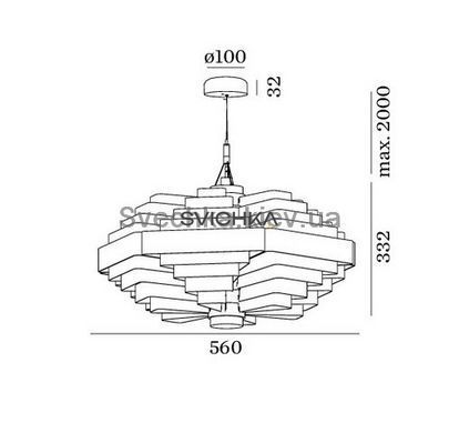 Подвесной светильник Wever &amp| Ducre J.J.W. 042 2056E0G0