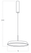 Подвесной светильник Azzardo CLARA 15, White