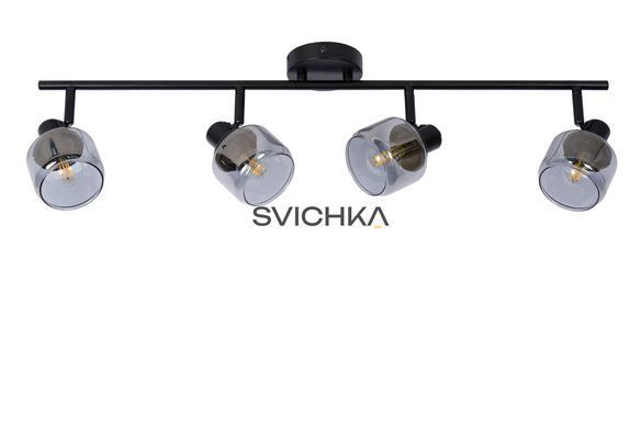 Стельовий точковий світильник Lucide BJORN 4xE14 Black, BLACK