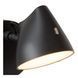 Настенный светильник Lucide MILNE LED Dim. 1x8W 2700K Black, BLACK, Черный, Черный
