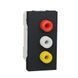 Розетка 3 RCA Schneider Electric Unica New 1 модуль, антрацит, Антрацит