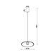 Светильник подвесной KLOODI DECO PE-ALBA250 7W 3K BK, Черный