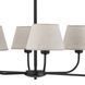 Люстра TK Lighting CHICAGO 6, Brown, Коричневый, Черный, Серо-коричневый