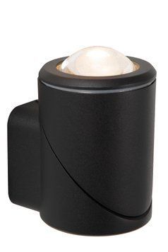 Настінний точковий світильник Lucide ERIN Indoor/Outdoor LED 1x5W 2700K IP65 Black, BLACK, Чорний, Чорний