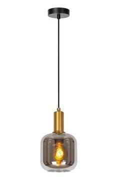 Підвісний світильник Lucide JOANET &Oslash; 16 cm 1xE27 Smoke Grey, Smoke Grey, Димчатий, Димчатий