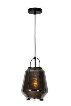 Підвісний світильник Lucide SISKA 1xE27 Smoke Grey, Smoke Grey