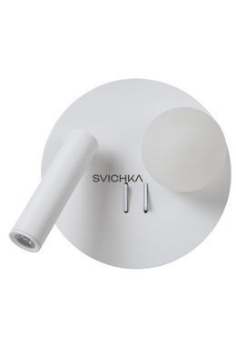Бра Lucide MATIZ LED 3000K With USB charging point White, WHITE, Білий, Прозорий, Білий