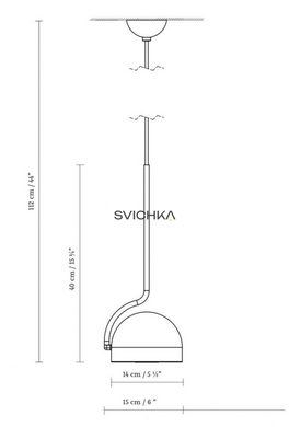 Підвісний світильник B.Lux Bowee S 1, Black