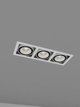 Встроенный светильник Skarlat RGL7116-3 3&times;18W WH+BK 4000K