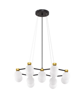 Люстра Nova luce OVALINO 14, Gold/Black