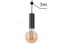 Світильник Azzardo Ziko E27 black 3 meters AZ3115, Чорний, Чорний