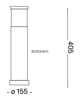 Парковий світильник Ideal Lux Tronco pt1 h40, White