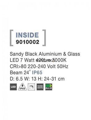 Грунтовой светильникNova luce INSIDE 13 Black