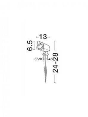 Грунтовой светильникNova luce INSIDE 13 Black