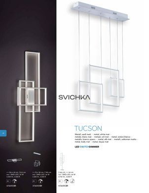 Підвісний світильник Trio 372610331 Tucson, Білий