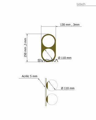 Бра Babich Studio BUBBLE B, Black