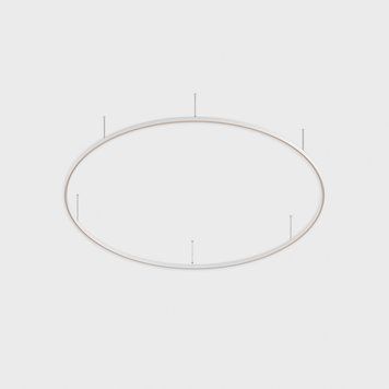 Накладний радіальний трек LTX 09.C300.WH IN_RING 300 48V, White