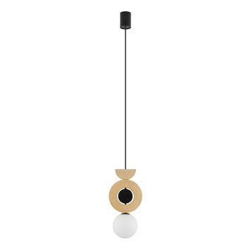 Подвесной светильник Nowodvorski Drops Wood B, Black/Baige