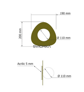 Бра Babich Studio BUBBLE B3, Black
