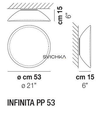 Стельовий світильник Vistosi INFINITA PP 53, Білий