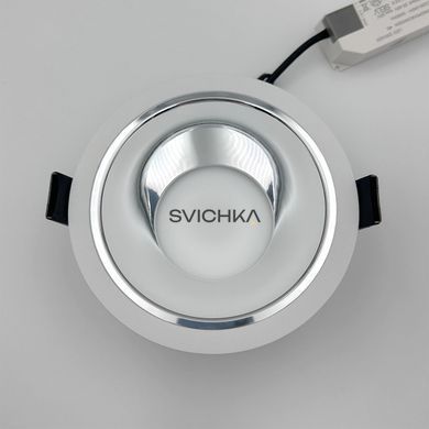 Точковий світильник Skarlat RDL73027-6 25W WH+CHR 4000K, Білий, 54