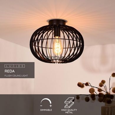 Потолочный светильник Lucide REDA &Oslash; 32 cm 1xE27 Black