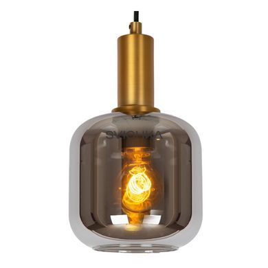 Підвісний світильник Lucide JOANET &Oslash; 16 cm 1xE27 Smoke Grey, Smoke Grey, Димчатий, Димчатий