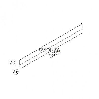 Настінний світильник LTX STRAIGHT, L2009 мм, white