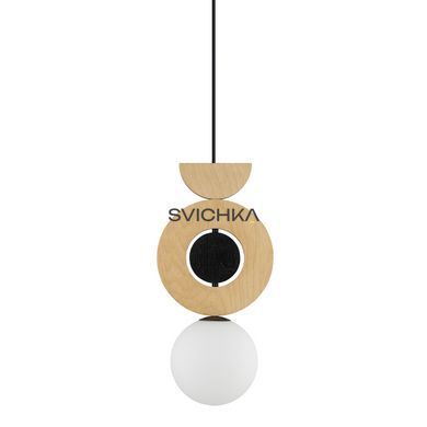 Подвесной светильник Nowodvorski Drops Wood B, Black/Baige