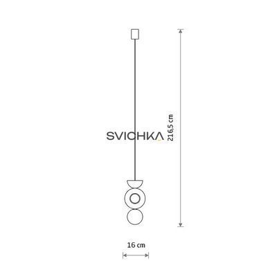 Подвесной светильник Nowodvorski Drops Wood B, Black/Baige