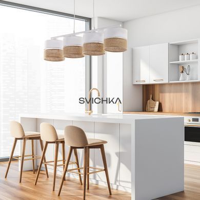 Підвісний світильник TK-Lighting LINOBIANCO 4, White/Beige, Білий; Бежевий, Білий, Бежевий, Білий