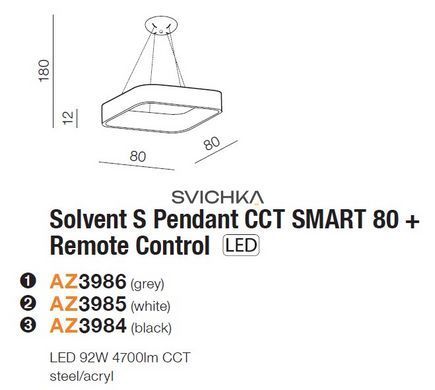 Подвесной светильник Azzardo SOLVENT S 80