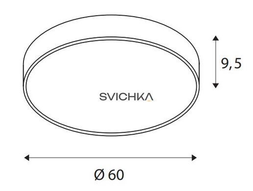 Настінно-стельовий світильник SLV MEDO 60 CW AMBIENT, 3000/4000K, TRIAC, white