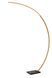 Торшер-дуга Lucide CURVE LED Dim. 1x15W 2700K Matt Gold / Brass, Matt Gold / Brass, Черный