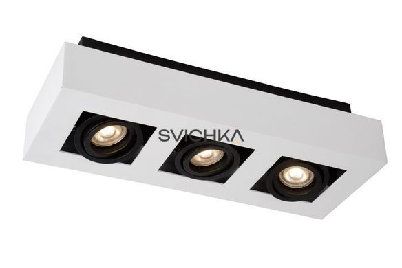 Потолочный точечный светильник Lucide XIRAX LED Dim to warm GU10 3x5W 2200K/3000K White