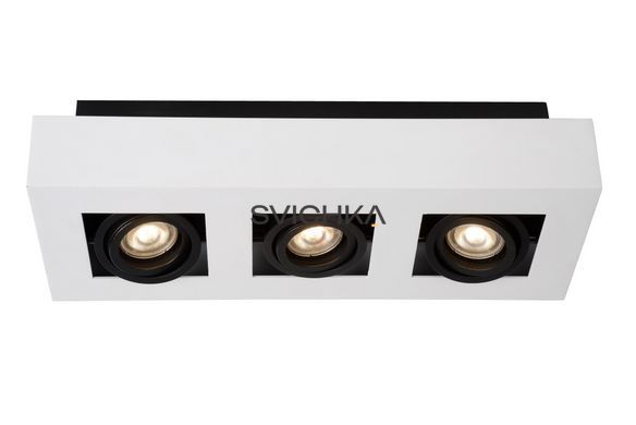 Потолочный точечный светильник Lucide XIRAX LED Dim to warm GU10 3x5W 2200K/3000K White
