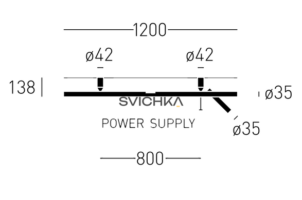 Настенный светильник Chors Backlight+ 120 R K W Right