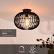 Потолочный светильник Lucide REDA &Oslash; 32 cm 1xE27 Black, BLACK, Черный, Черный