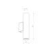Бра Nowodvorski Fourty Wall M GU10 2x10W, White