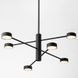 Люстра Imperium Light Antenna 6, Black, Черный, Черный, Черный