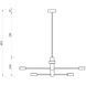 Люстра Imperium Light Antenna 6, Black, Черный, Черный, Черный