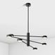 Люстра Imperium Light Antenna 6, Black, Черный, Черный, Черный